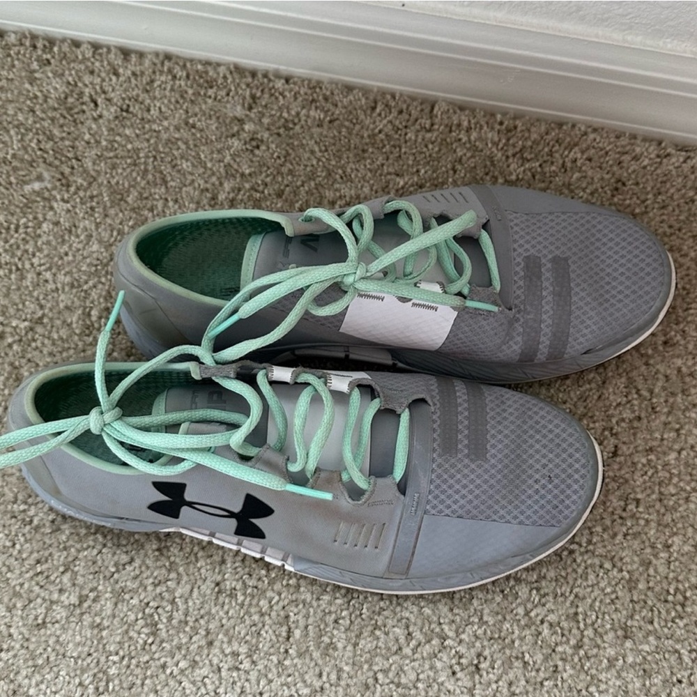 Under Armour Mint and Gray Sneakers